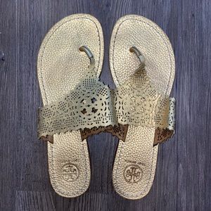 Tory Burch Gold Sandals